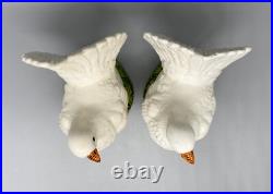 Mid Century Italian White Dove Birds a Pair