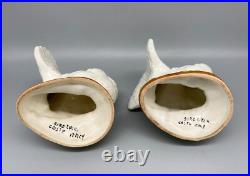 Mid Century Italian White Dove Birds a Pair