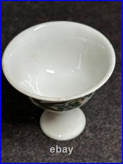 Ming Dynasty Doucai Birds Stem Cup Chenghua Mark and Period 3