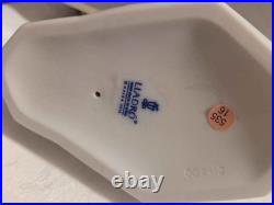 Mint LLADRO ORIGAMI STYLE SWAN FIGURINE #9263 BRAND BEAUTIFUL COLORS WHITE/BLUE