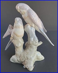 Miquel Requena Blue Parakeet Porcelain Bird 7.5 Tall Birds Rare Spain Figurine