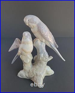 Miquel Requena Blue Parakeet Porcelain Bird 7.5 Tall Birds Rare Spain Figurine