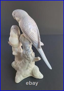 Miquel Requena Blue Parakeet Porcelain Bird 7.5 Tall Birds Rare Spain Figurine