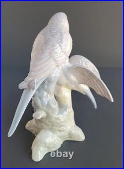 Miquel Requena Blue Parakeet Porcelain Bird 7.5 Tall Birds Rare Spain Figurine