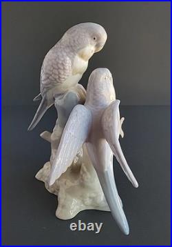 Miquel Requena Blue Parakeet Porcelain Bird 7.5 Tall Birds Rare Spain Figurine