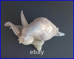 Miquel Requena Blue Parakeet Porcelain Bird 7.5 Tall Birds Rare Spain Figurine