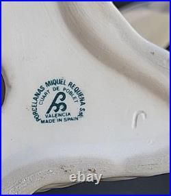 Miquel Requena Blue Parakeet Porcelain Bird 7.5 Tall Birds Rare Spain Figurine