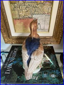 Mottahedeh Italy Porcelain Bird Grebe Heron Water birds Figurine Sculpture