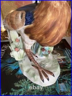 Mottahedeh Italy Porcelain Bird Grebe Heron Water birds Figurine Sculpture