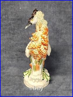 Mottahedeh Polychrome Italian Hand Painted Bird Porcelain Figurine mABC