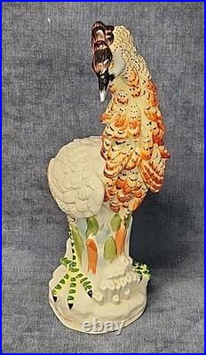 Mottahedeh Polychrome Italian Hand Painted Bird Porcelain Figurine mABC