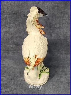 Mottahedeh Polychrome Italian Hand Painted Bird Porcelain Figurine mABC