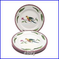 New LYNN CHASE Parrots of Paradise Bread & Butter Plates 6.5 Set of 4