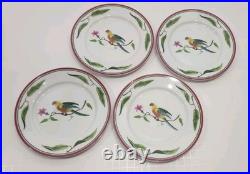 New LYNN CHASE Parrots of Paradise Bread & Butter Plates 6.5 Set of 4
