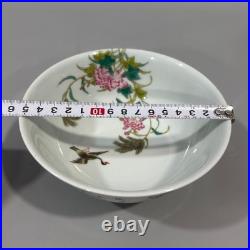 Nice Chinese Art Handmade Painting Famille Rose Porcelain Bird Bowl