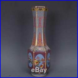 Nice Chinese Qing Colour Enamels Porcelain Bird Vase