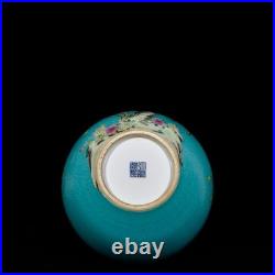 Nice Collectable Art Hand Painting Dou Polychrome Porcelain Flowers Bird Vase