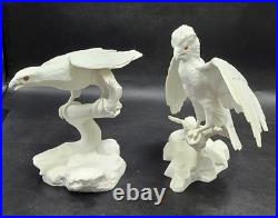 Noble Conqueror & Silent Hunter Jonathan Bronson Franklin Porcelain Bird Statue