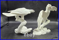 Noble Conqueror & Silent Hunter Jonathan Bronson Franklin Porcelain Bird Statue