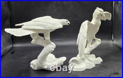 Noble Conqueror & Silent Hunter Jonathan Bronson Franklin Porcelain Bird Statue
