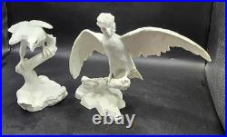 Noble Conqueror & Silent Hunter Jonathan Bronson Franklin Porcelain Bird Statue