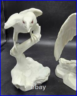 Noble Conqueror & Silent Hunter Jonathan Bronson Franklin Porcelain Bird Statue