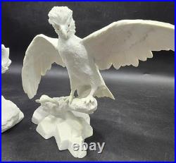 Noble Conqueror & Silent Hunter Jonathan Bronson Franklin Porcelain Bird Statue