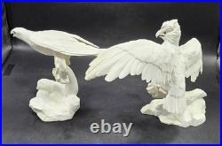 Noble Conqueror & Silent Hunter Jonathan Bronson Franklin Porcelain Bird Statue