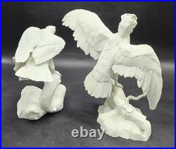Noble Conqueror & Silent Hunter Jonathan Bronson Franklin Porcelain Bird Statue