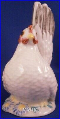 Nymphenburg Porcelain Female Chicken Hen Figure Figurine Porzellan Huhn Figur