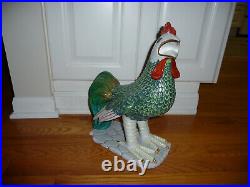 Oggetti Mangani 14 Porcelain Rooster Statue / Sculpture bird / chicken / hen