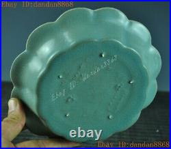 Old China Official kiln porcelain glaze Crane bird statue Dish plate tray statue