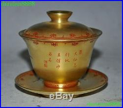 Old China Palace porcelain glaze Enamel Flower bird statue Wineglass Tea set cup