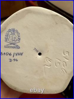 PRISTINE HEREND GREEN FISHNET OWL 4.75 #5106 HAND PAINTED With24K Gold Trim