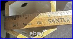 Pair Antique Circa 1900 Chinese Hand Painted Birds Porcelain Hat / Wig Stands