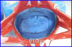 Pair Antique French Limoges Aesthetic Porcelain Vase Birds Japonisme Orientalist