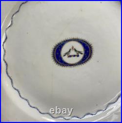 Pair Chinese Export Porcelain Bird Motif Dinner Plates, circa 1850