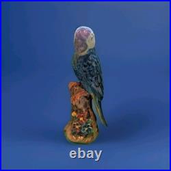 Pair Of Majolica Style Ceramic Birds
