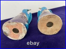 Pair Of Porcelain HoHo Birds Phoenix Birds 20th Century