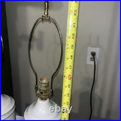 Pair Porcelain Table Lamps Mallard Ducks Excellent