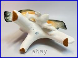 Pair Vintage German Karl Ens Porcelain Figurine Group Bullfinch Bird Perched