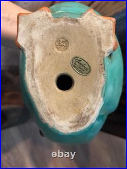 Pair Vintage Japanese Porcelain Clay Kutani Geese Mandarin Ducks Andrea by Sadek