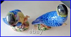 Pair of Chinese Export Porcelain Parrots