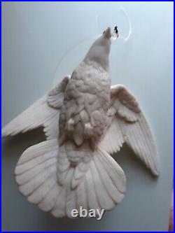Parian Hanging Bird Antique Perfect Samuel Lear Mark
