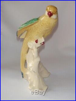 Parrot Vintage Chinese Porcelain Figurine Statue China