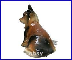 Perfume lamp Art deco German porcelain figurineanimal dog Yorkshire terrier