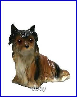 Perfume lamp Art deco German porcelain figurineanimal dog Yorkshire terrier