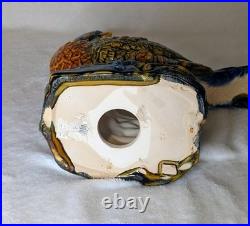 Pheasant Bird Figurine Colorful Ceramic Collectible Decorative 17-3/4 x 9-3/4