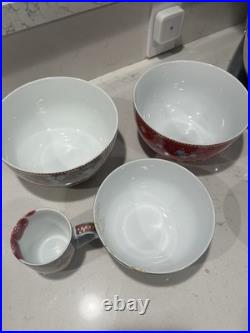 PiP Studio Floral, Butterflies Bird Fine Porcelain 5 Pieces Bowls Mug NEVER USED