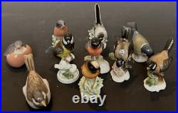 Porcelain Bird Figurines Various Manufactories